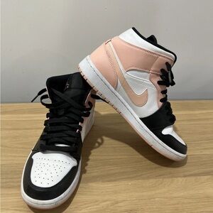 Men’s Nike Black and Pink High-Top Sneakers size 9